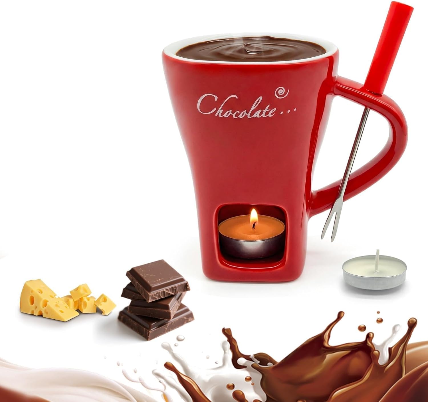 Fondue Pot Ceramic - Ceramic Chocolate Melting Fondue Mug Butter