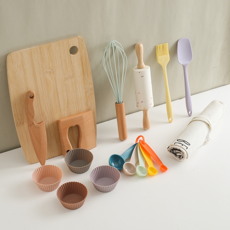 Home Cooking Game - Montessori Kids Play Kitchen Set Pretend