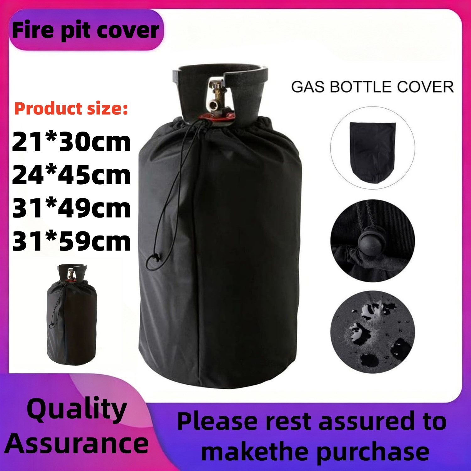 Home Cooking Gas - asky Gas Bottle Cover with Waterproof