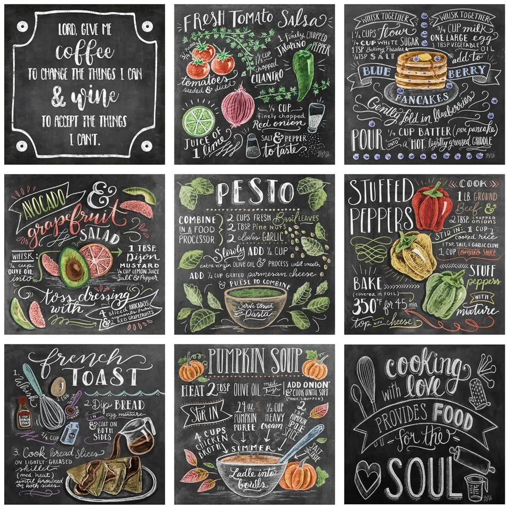 Home Cooking Recipe - Vintage Tin Food Cooking Recipe Sign,