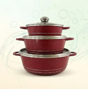 Home Cooking Chef - JMZ Cookware Set Granite Cooking Pots