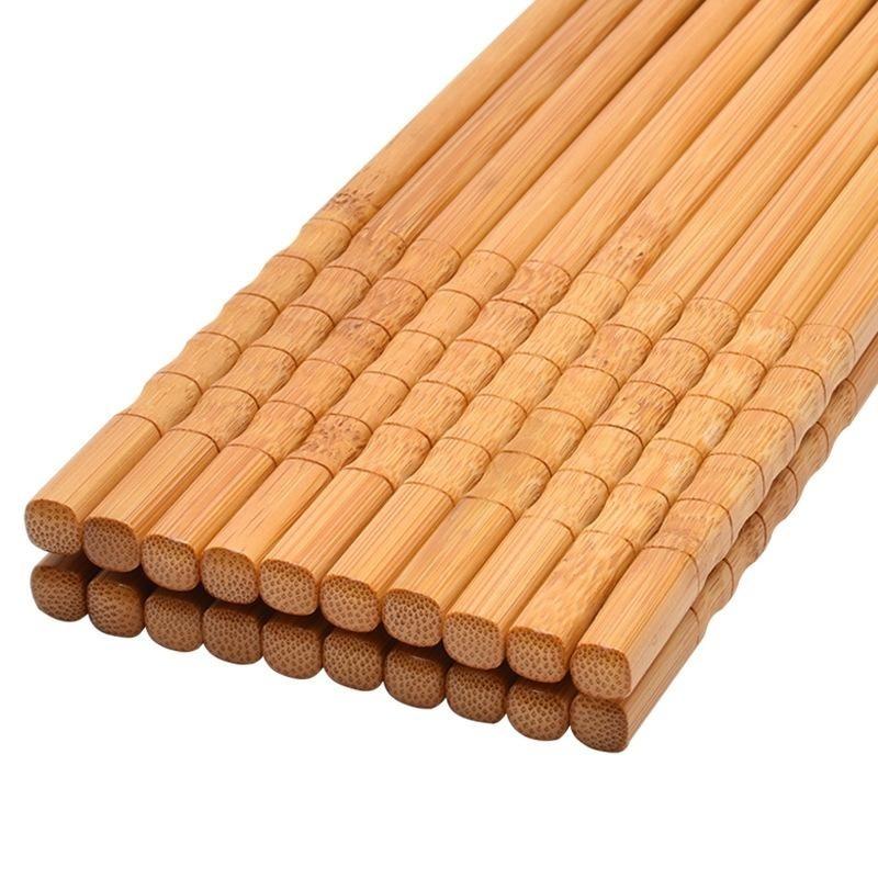 Home Cooking Asian - 1 Pair Natural Bamboo Chopsticks Non