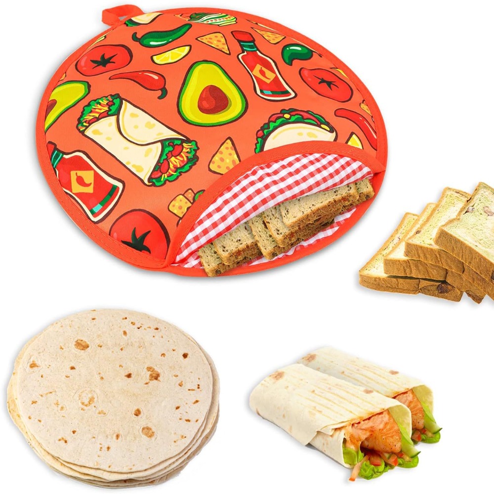 Tortilla Warmer Cloth - Practical 30cm Tortilla Warmer Pouch Heat