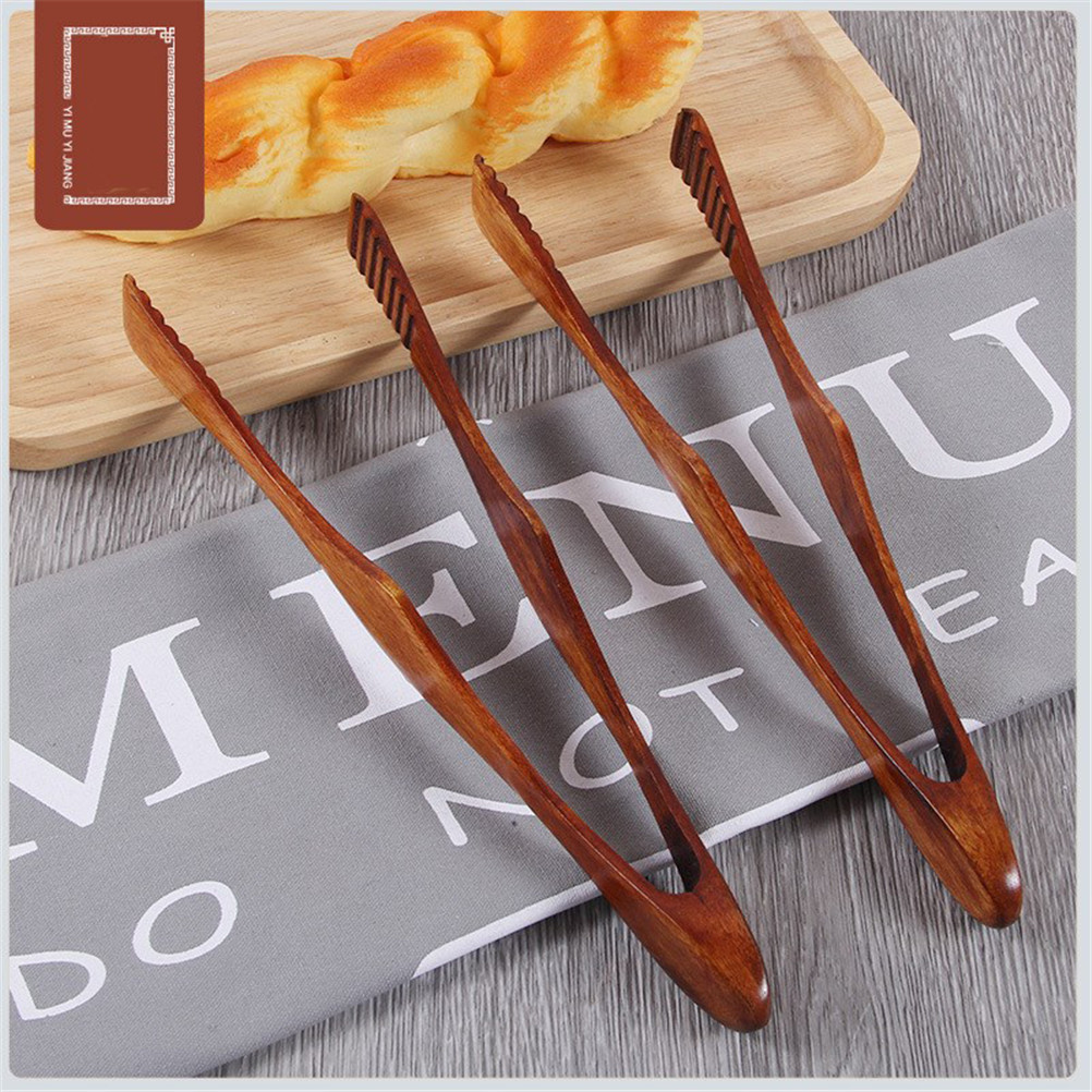 Home Cooking Supplies - 1Pc Bamboo Cooking Kitchen Tongs Food
