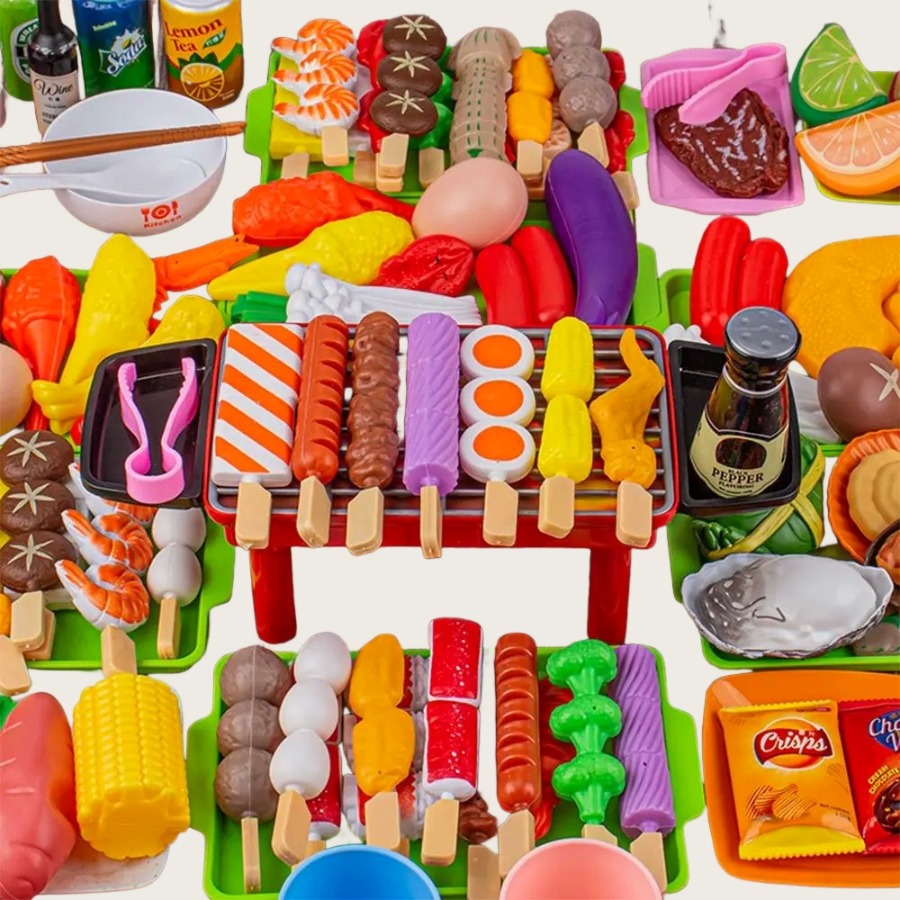Home Cooking Game - Baby Dress Up Kitchen Toys BBQ