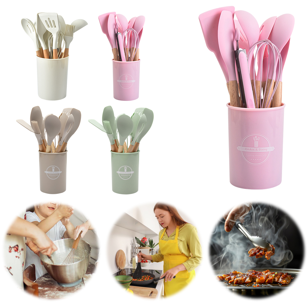 12Pcs Kitchen Utensil Set Heat - Home Cooking Supplies ulasan dan harga