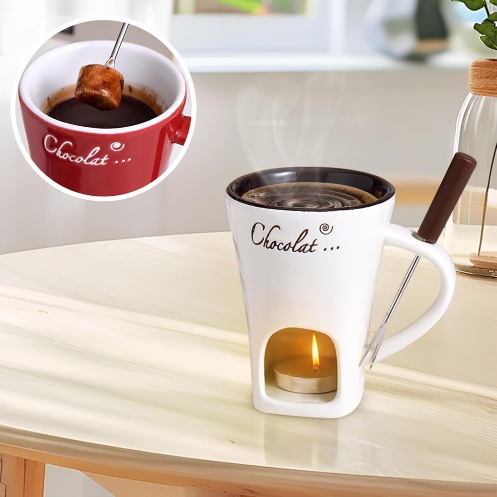 Ceramic Chocolate Melting Fond - Fondue Pot Ceramic ulasan dan harga