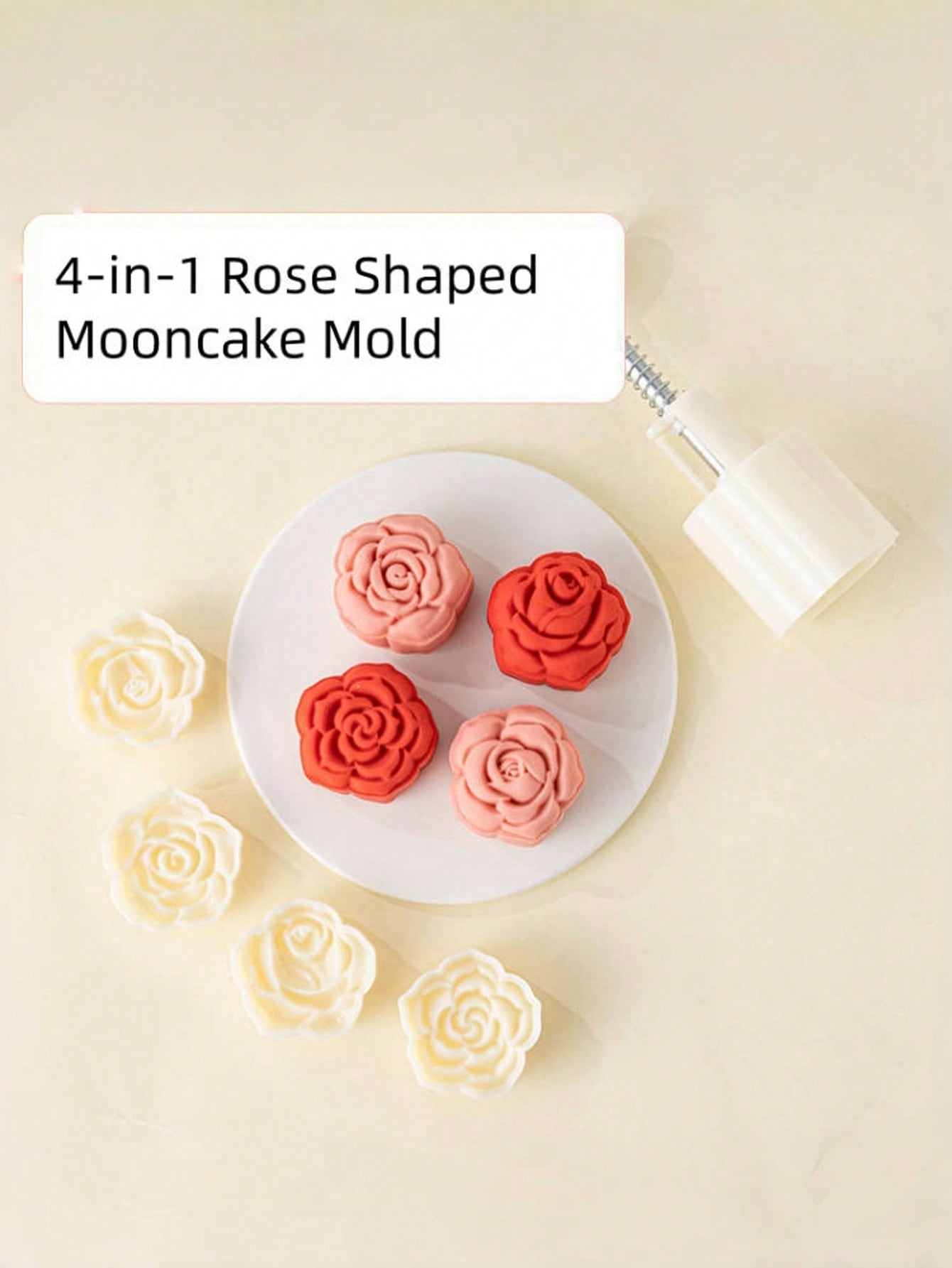 Rose Shaped Mooncake Mold Setw - Home Cooking Asian ulasan dan harga