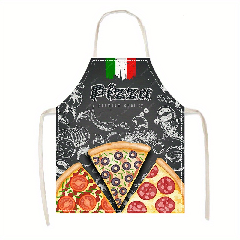 Linen Apron Pizza Italian Food - Home Cooking In Italian ulasan dan harga