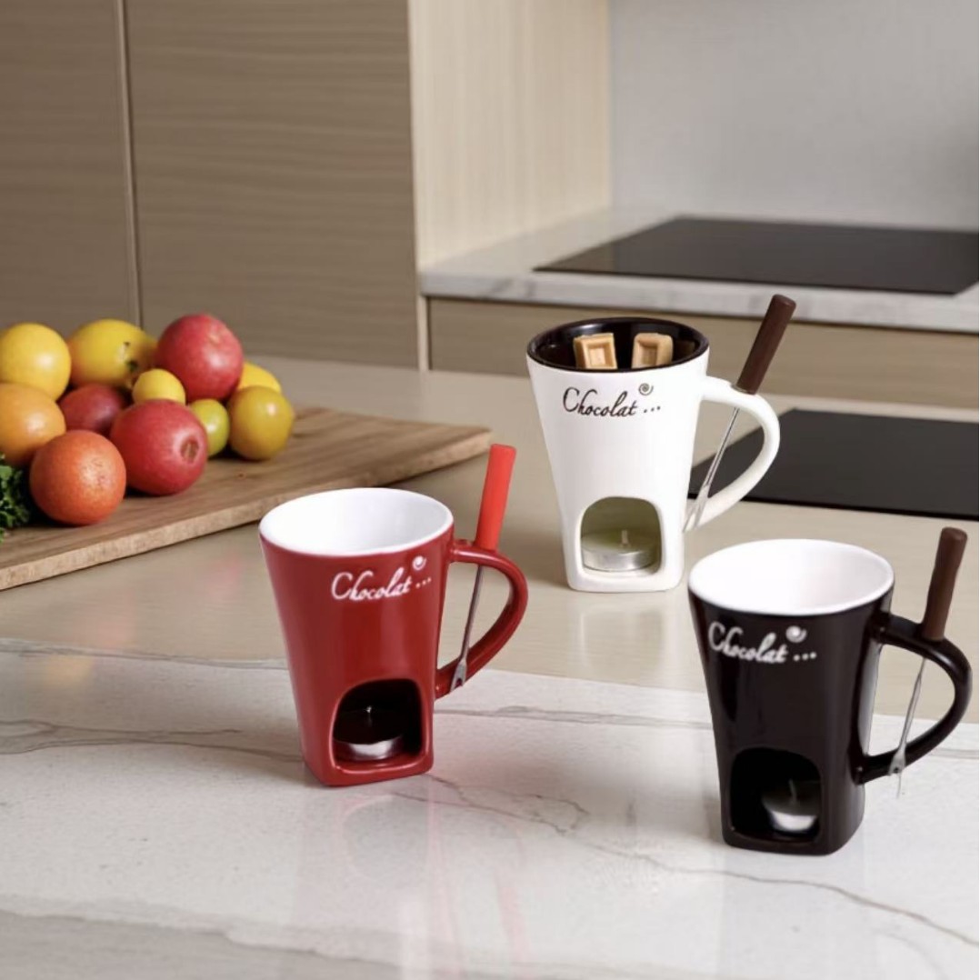 Ceramic Chocolate Fondue Mug C - Fondue Pot Ceramic ulasan dan harga