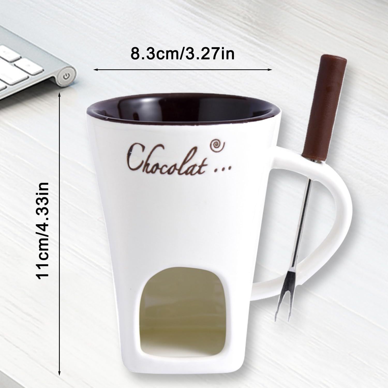 Ceramic Chocolate Fondue Mug C - Fondue Pot Ceramic ulasan dan harga