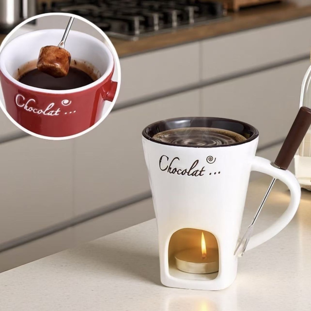 Ceramic Chocolate Fondue Mug C - Fondue Pot Ceramic ulasan dan harga