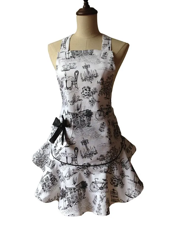 Fashion Ladies Cotton Cooking  - Home Cooking Chef ulasan dan harga