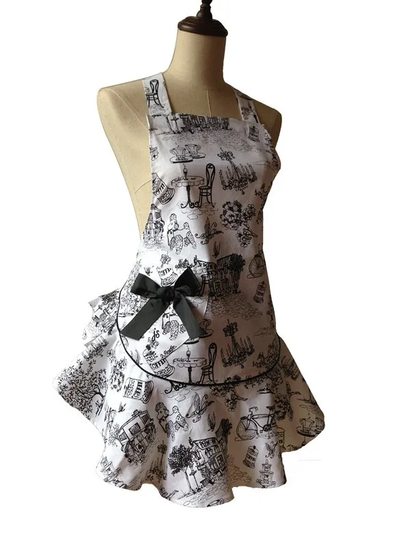 Fashion Ladies Cotton Cooking  - Home Cooking Chef ulasan dan harga