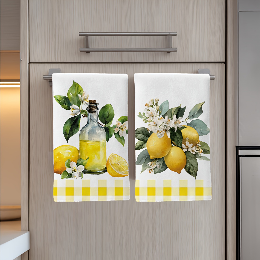 2Pcs, Lemon Floral Pattern Kit - Home Cooking Supplies ulasan dan harga