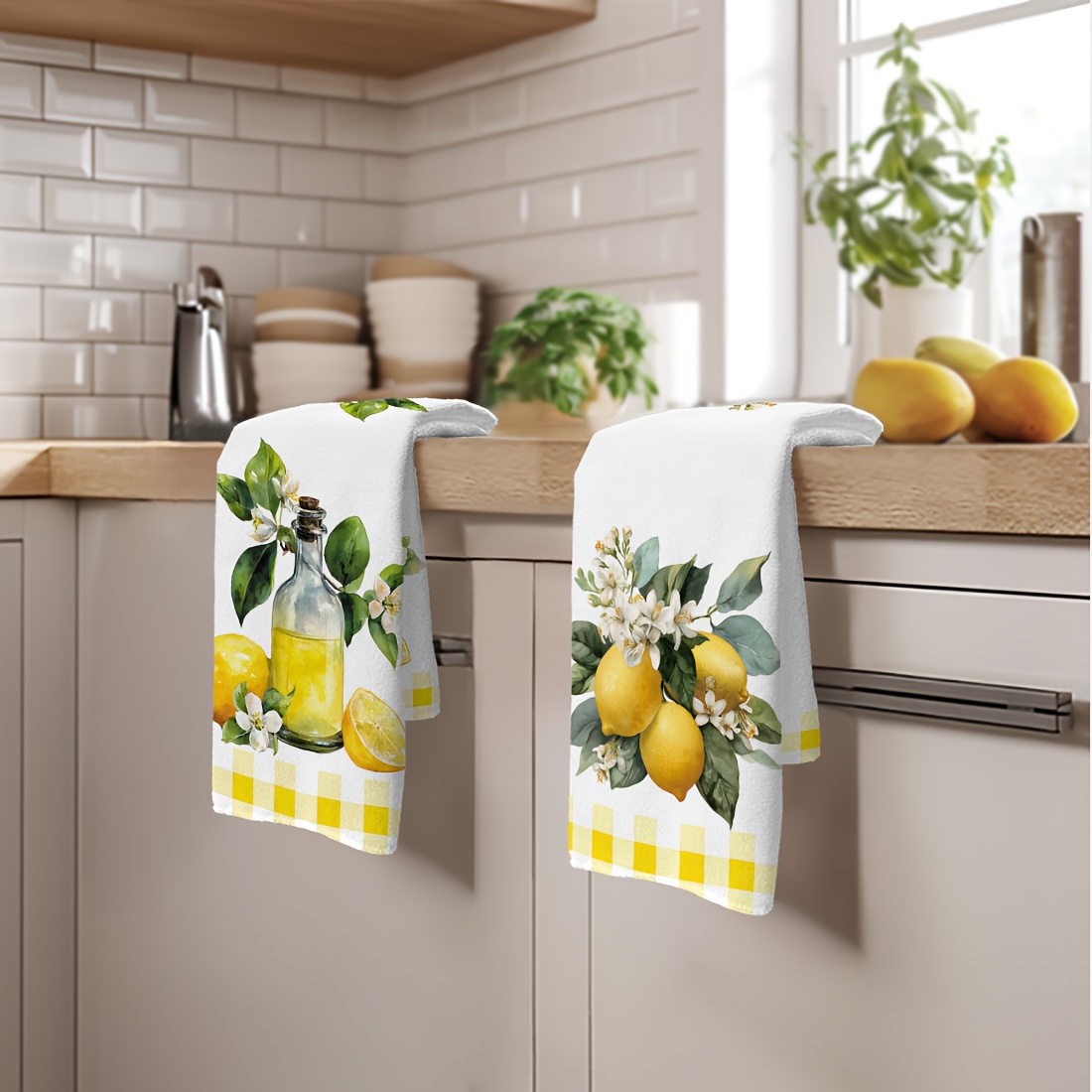 2Pcs, Lemon Floral Pattern Kit - Home Cooking Supplies ulasan dan harga