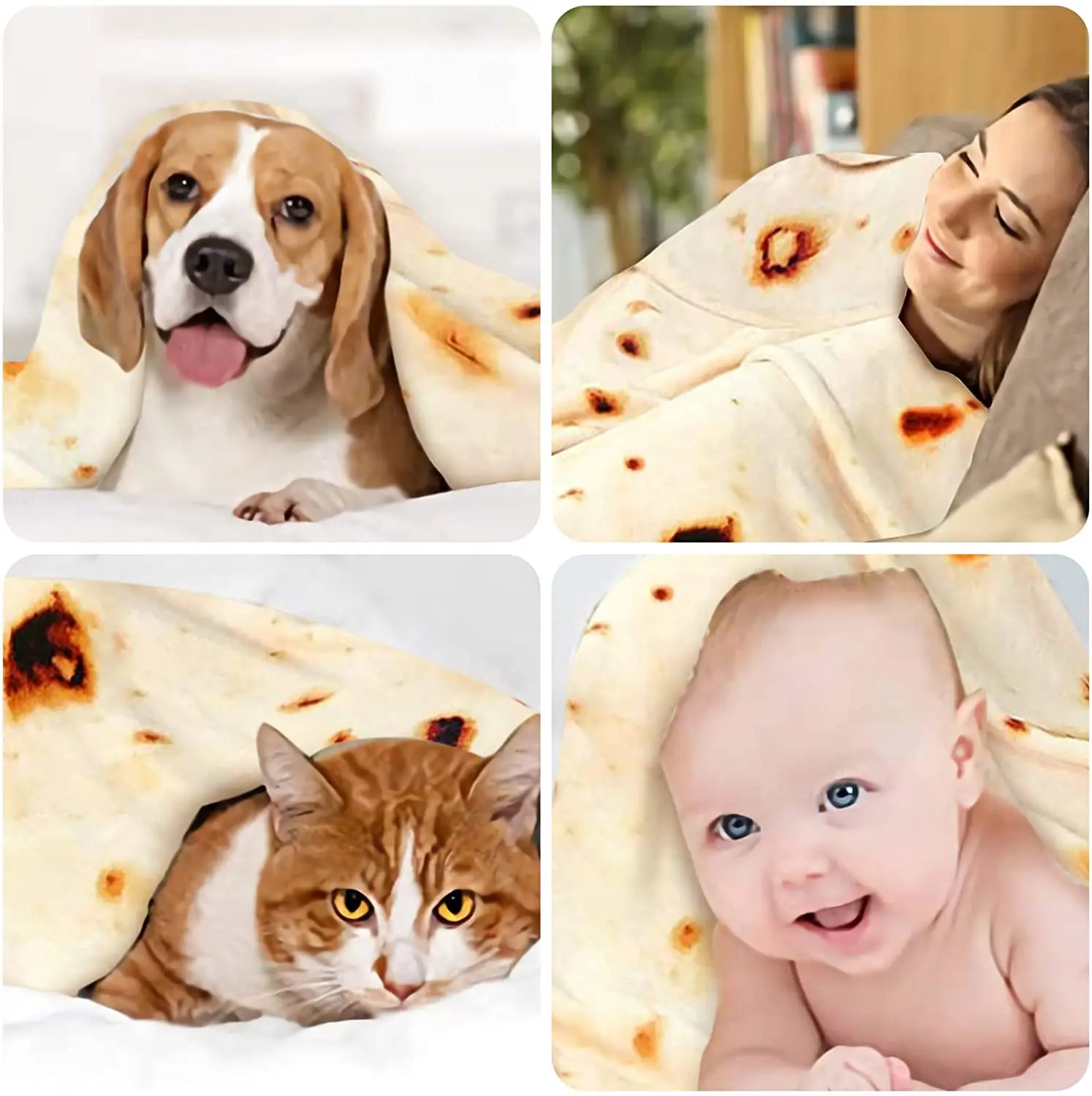 Super Soft Warm Flannel Burrit - Tortilla Warmer Cloth ulasan dan harga