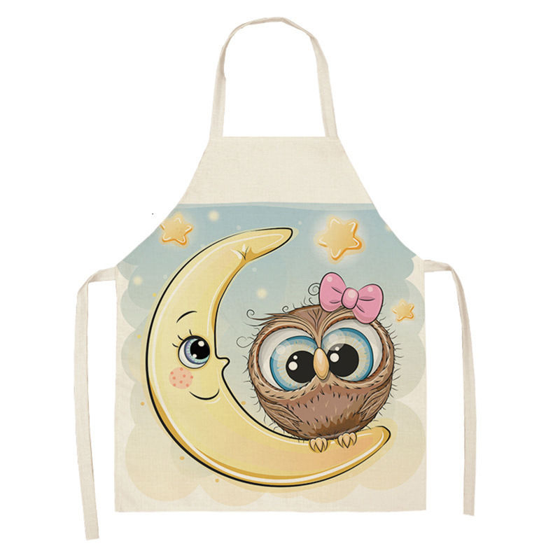 Owl Sleeveless Chef Apron Line - Home Cooking Chef ulasan dan harga
