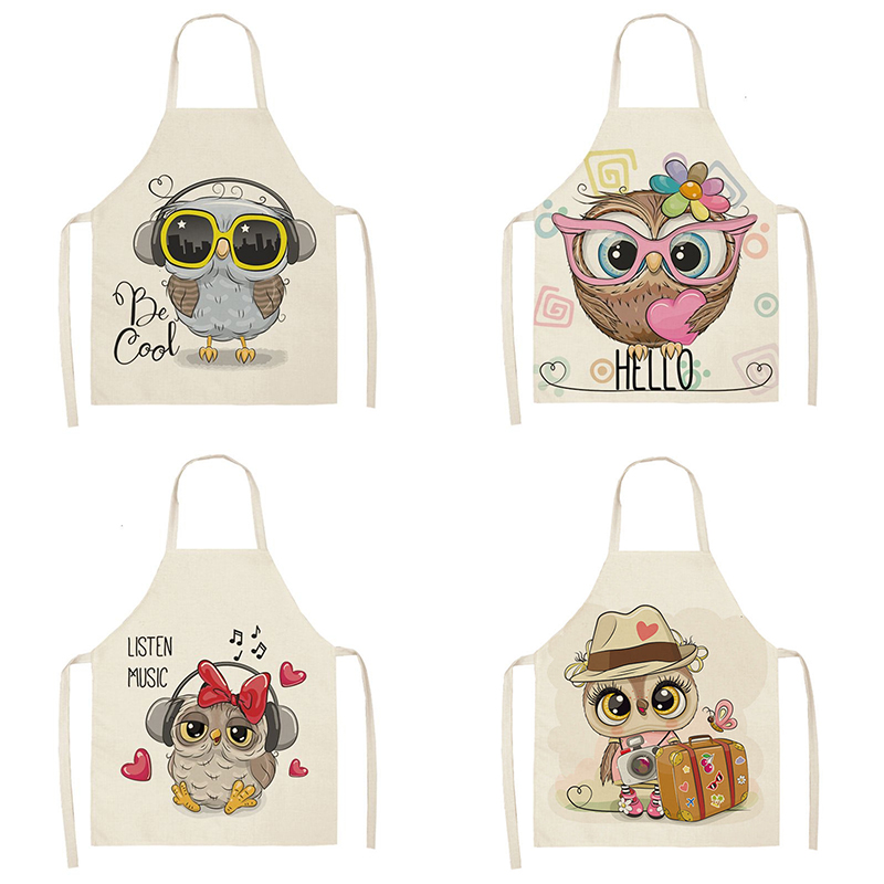 Owl Sleeveless Chef Apron Line - Home Cooking Chef ulasan dan harga