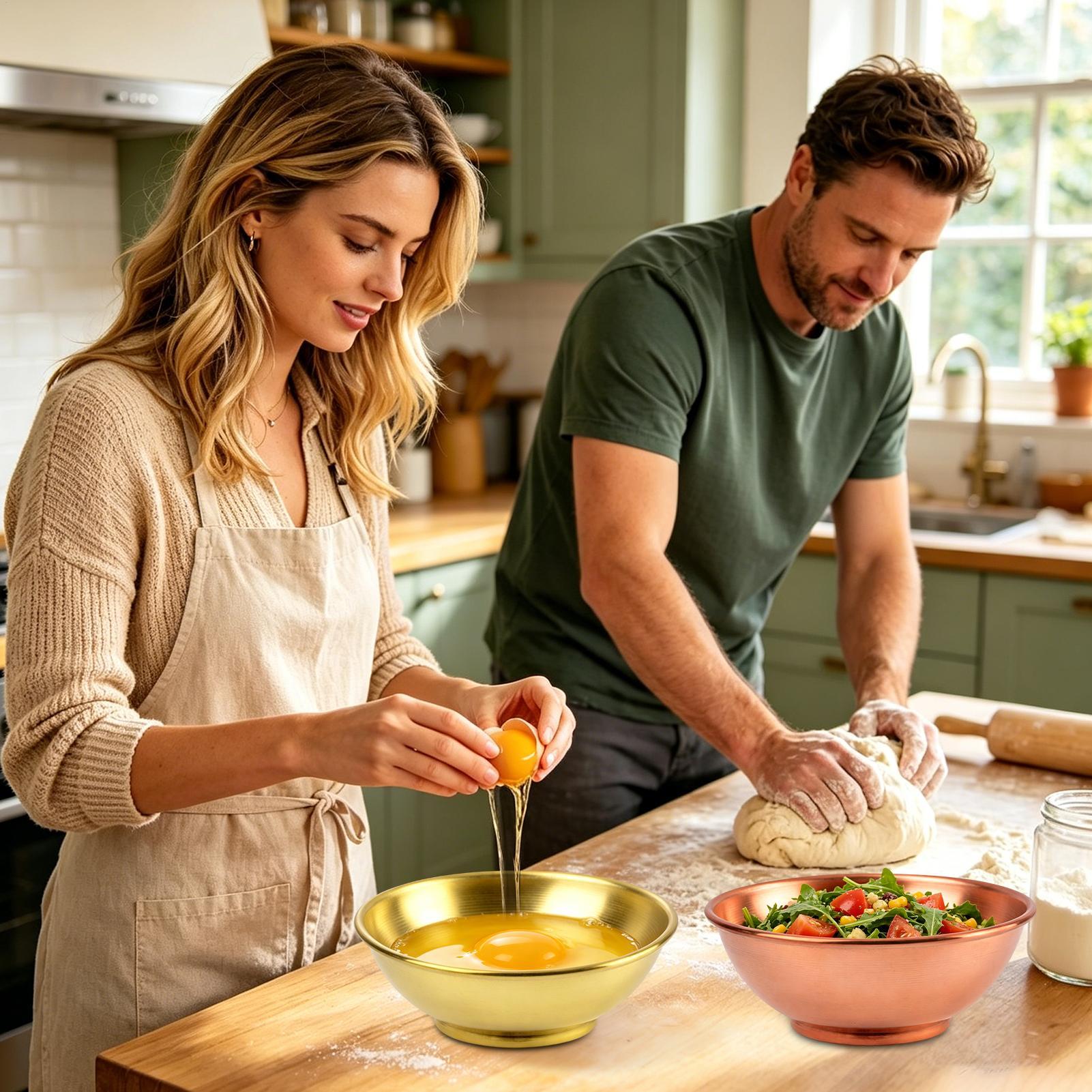 Copper Bowl Large Storage Cont - Home Cooking Chef ulasan dan harga