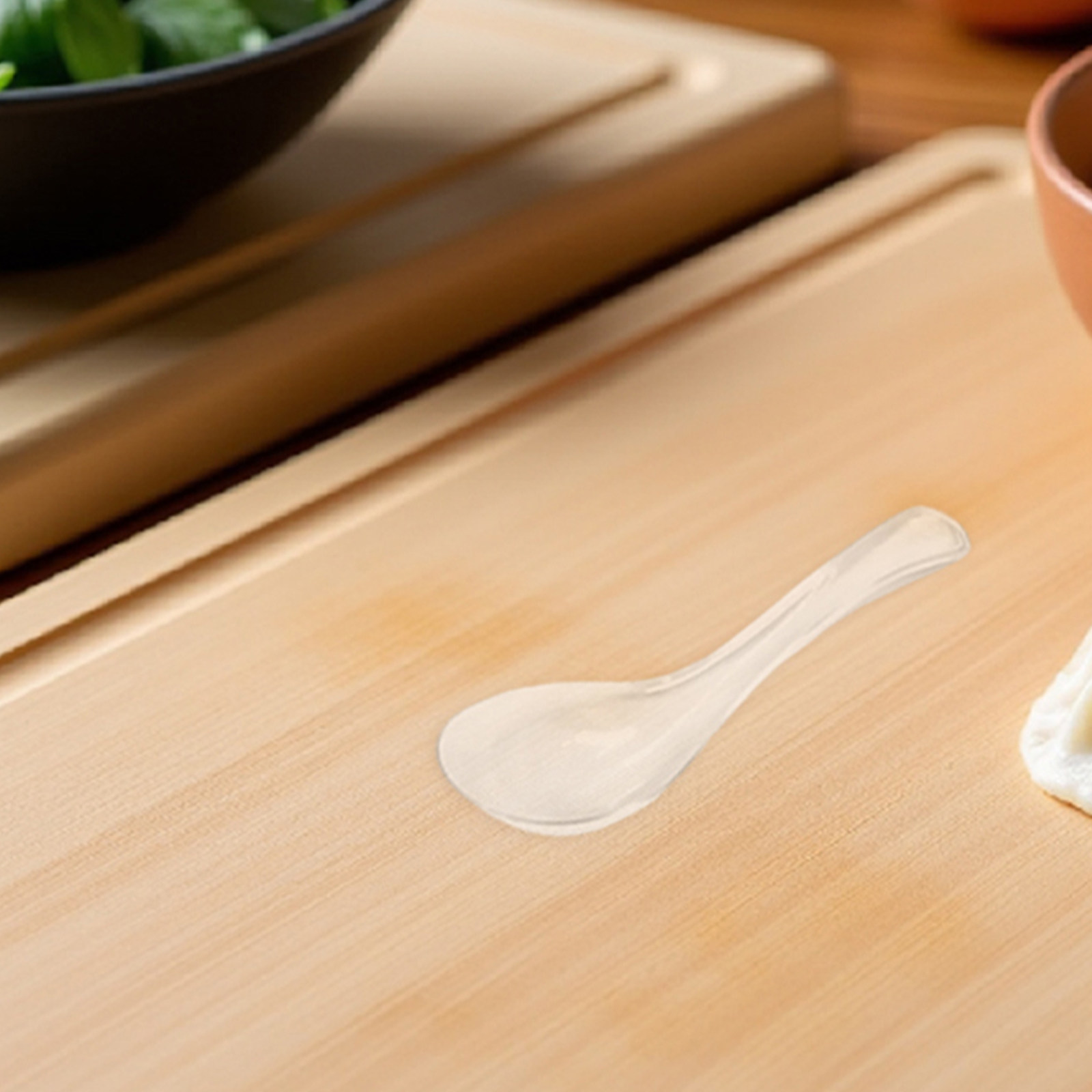 Transparent Asian Glass Spoon  - Home Cooking Asian ulasan dan harga