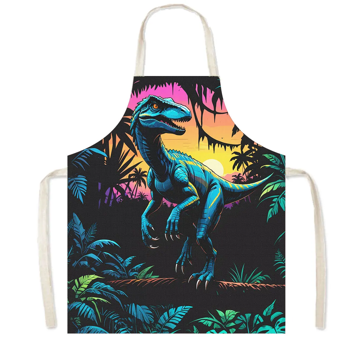 Cute Dinosaur Print Kitchen Ap - Home Cooking Chef ulasan dan harga