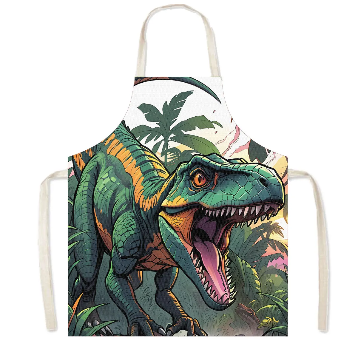 Cute Dinosaur Print Kitchen Ap - Home Cooking Chef ulasan dan harga