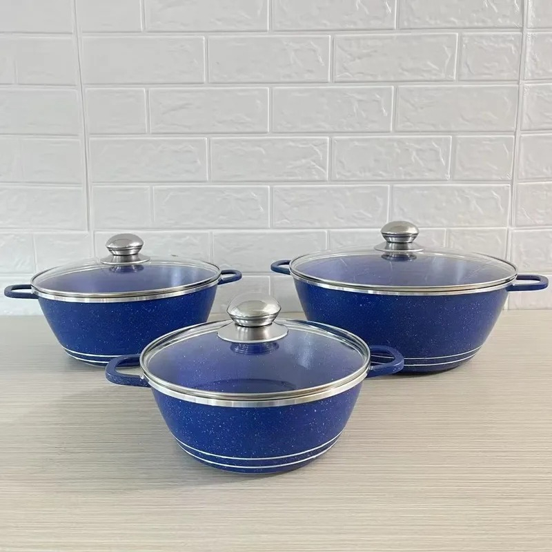 JMZ Cookware Set Granite Cooki - Home Cooking Chef ulasan dan harga