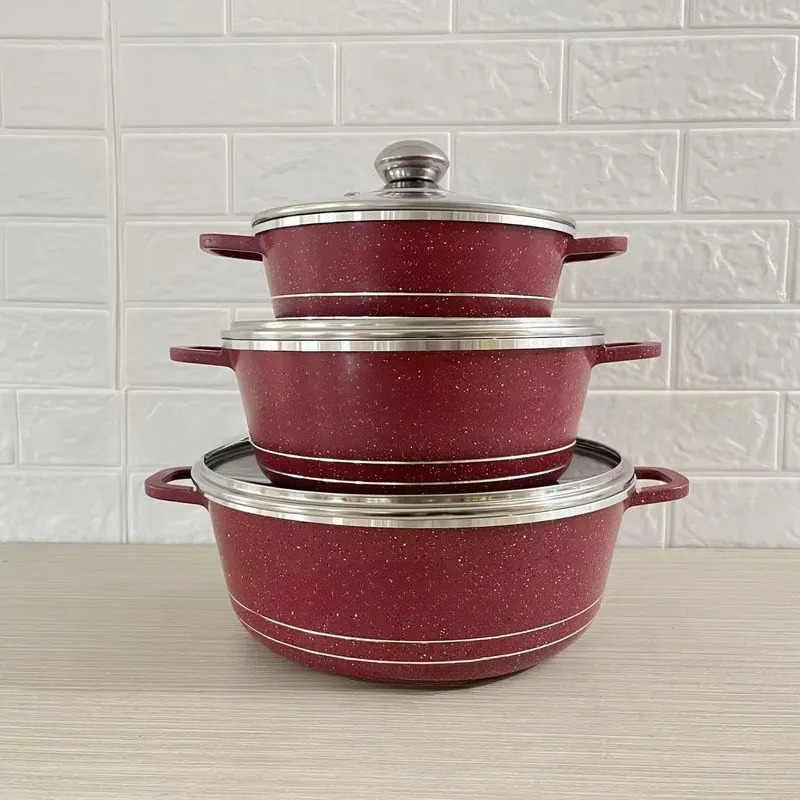 JMZ Cookware Set Granite Cooki - Home Cooking Chef ulasan dan harga