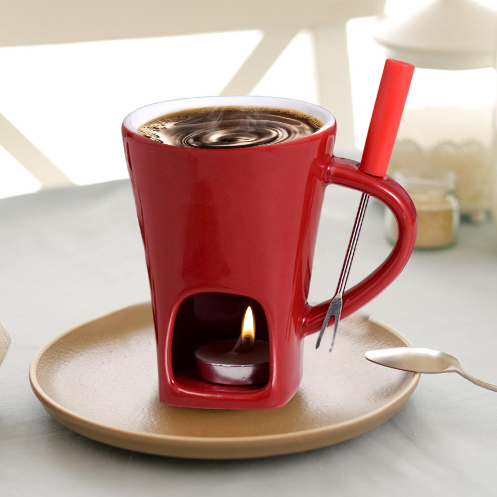 Mini Chocolate Fondue Mug Set  - Fondue Pot Ceramic ulasan dan harga