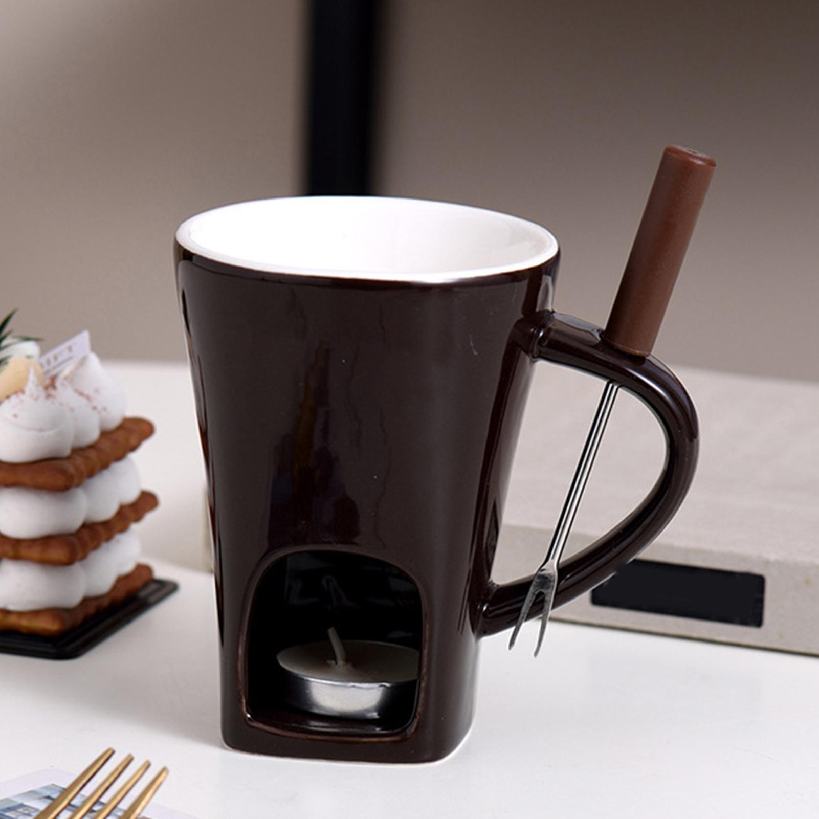 Mini Chocolate Fondue Mug Set  - Fondue Pot Ceramic ulasan dan harga