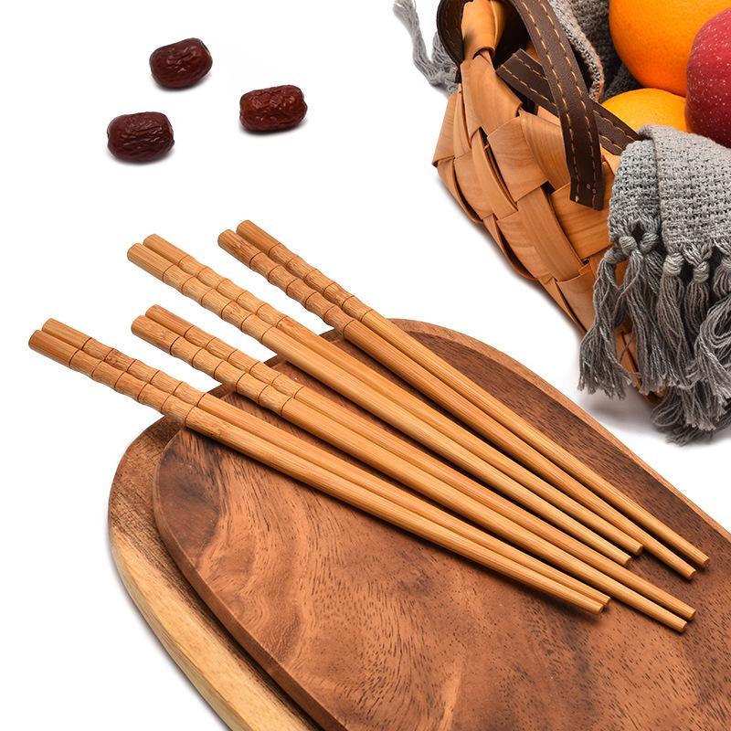 1 Pair Natural Bamboo Chopstic - Home Cooking Asian ulasan dan harga