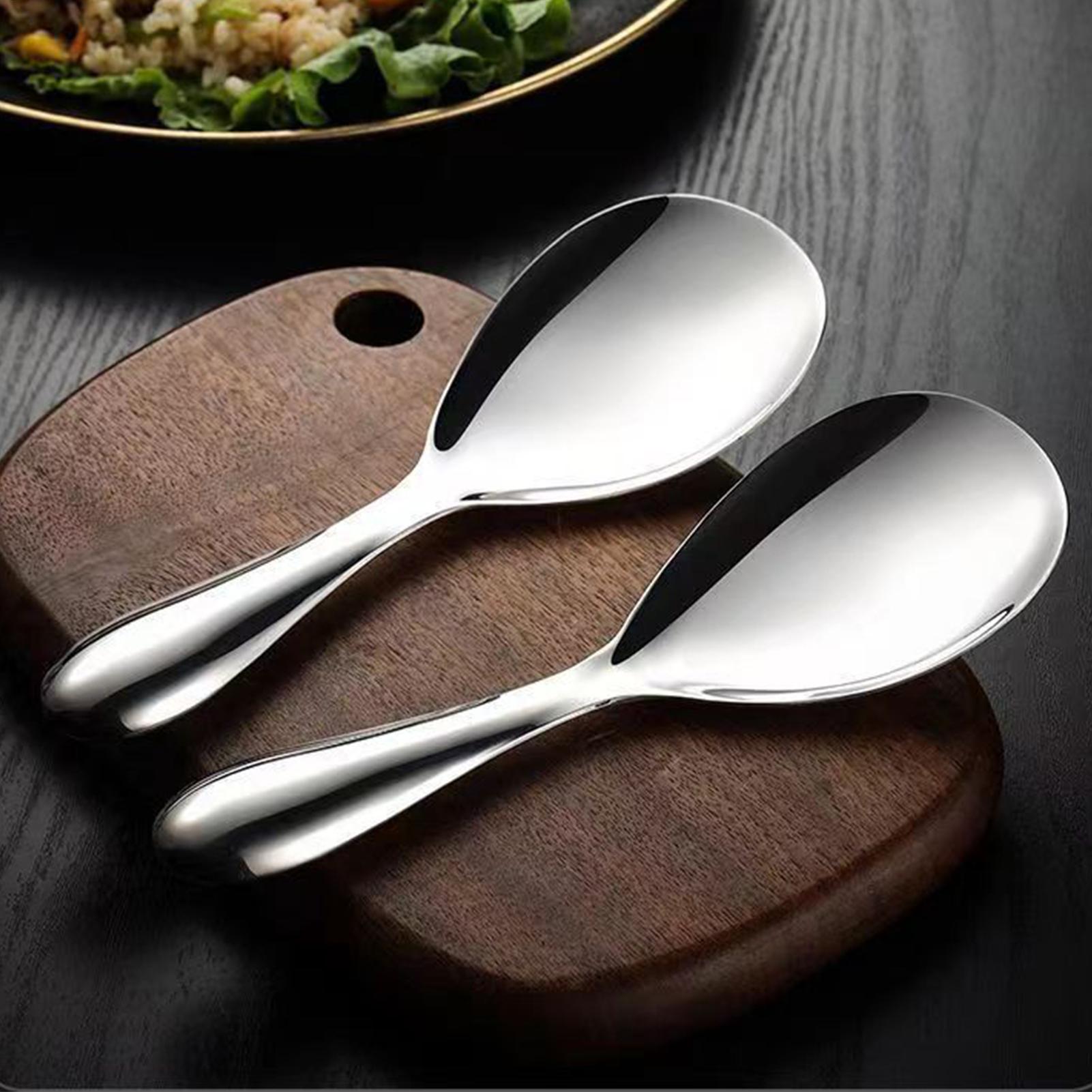 Stainless Steel Rice Spoon Pad - Home Cooking Supplies ulasan dan harga