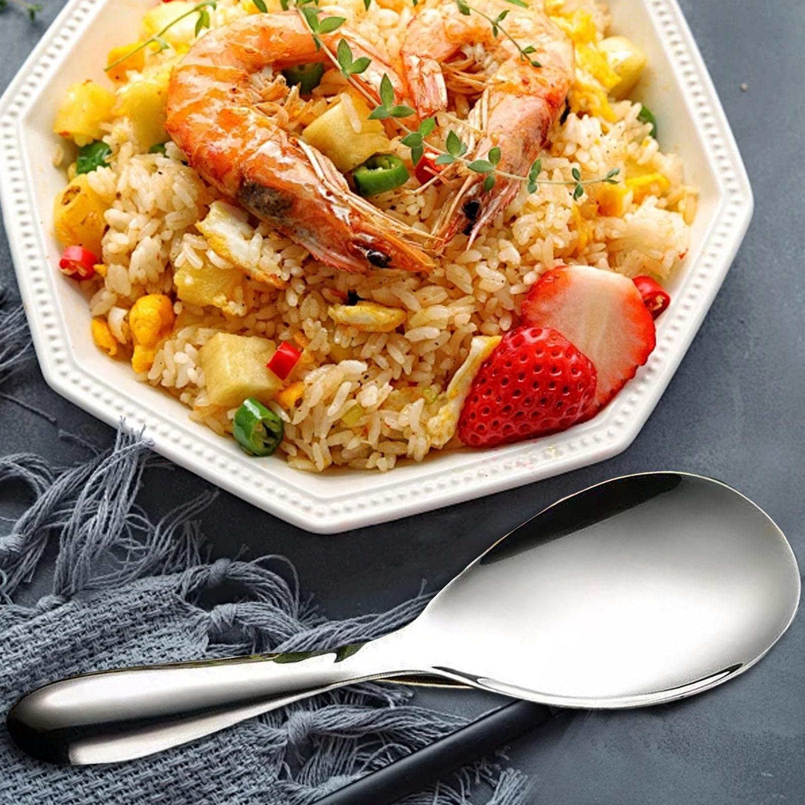 Stainless Steel Rice Spoon Pad - Home Cooking Supplies ulasan dan harga