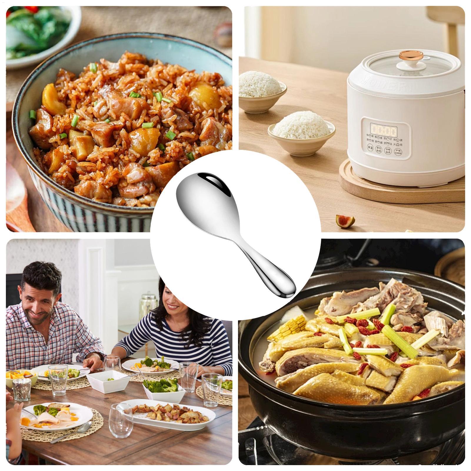 Stainless Steel Rice Spoon Pad - Home Cooking Supplies ulasan dan harga
