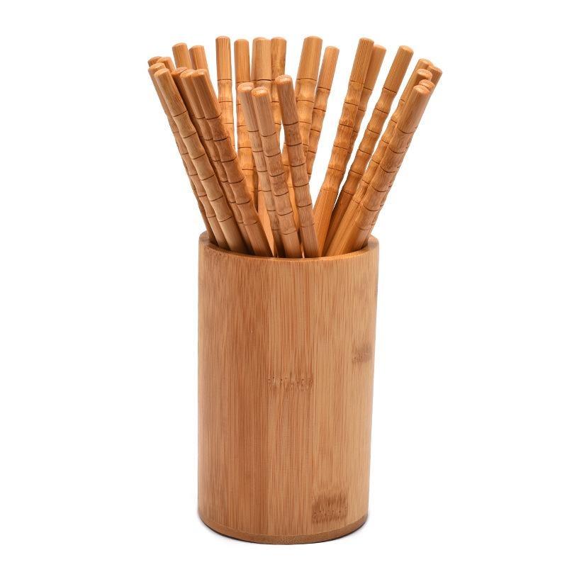 1 Pair Natural Bamboo Chopstic - Home Cooking Asian ulasan dan harga