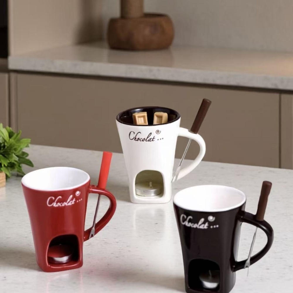 Ceramic Chocolate Fondue Mug C - Fondue Pot Ceramic ulasan dan harga
